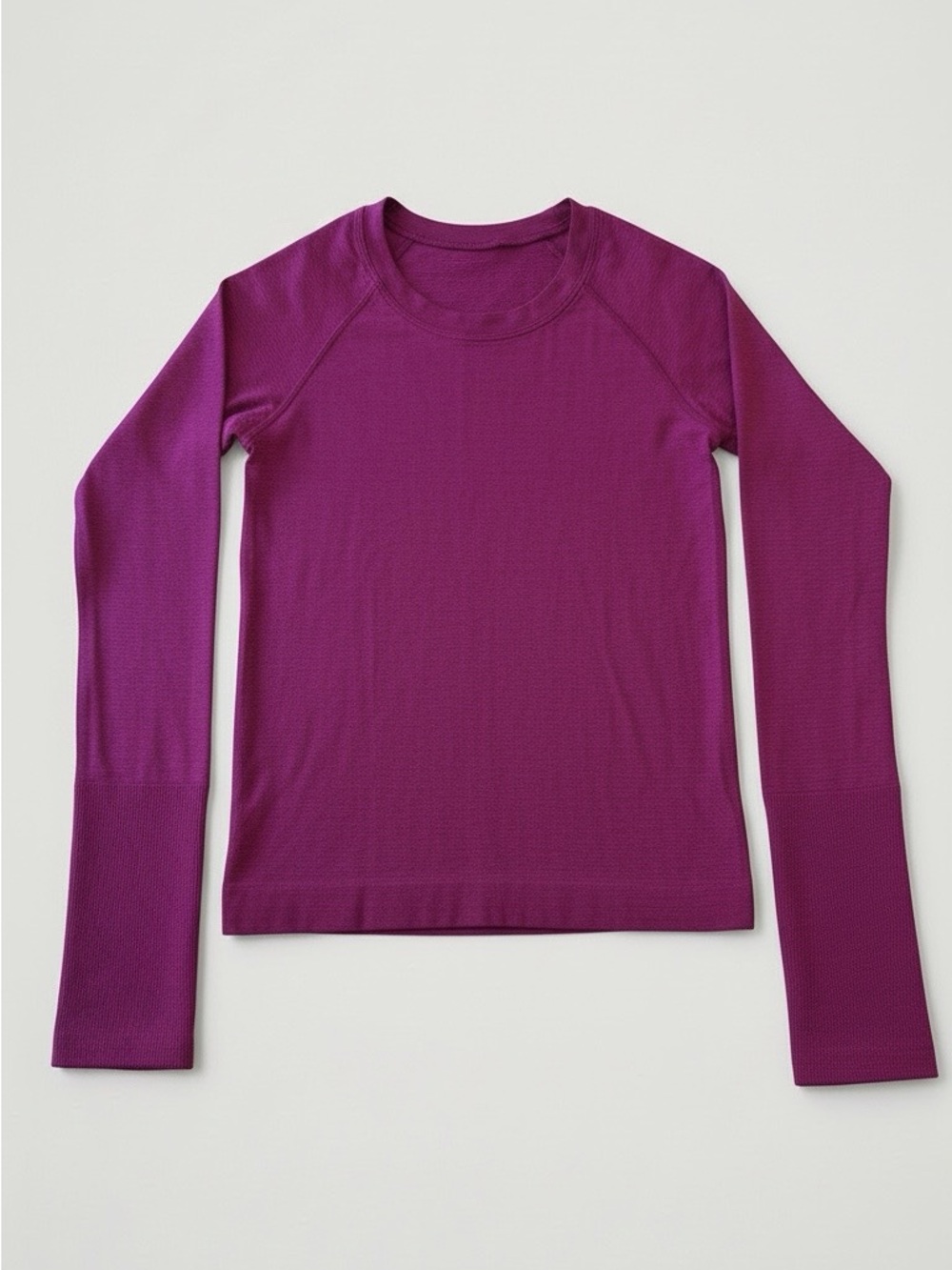 Lululemon athletica Long Sleeve Seamless Crew Neck Top - Pink